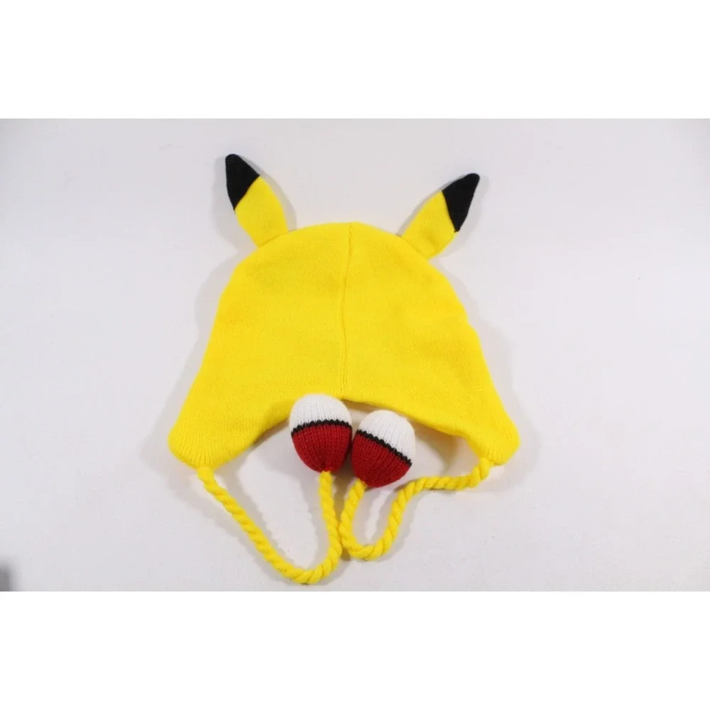 Official 2015 Pokemon Pikachu Pokeball Winter Hat Cap Beanie‎ Toboggin